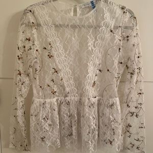 Endless Rose white lace blouse